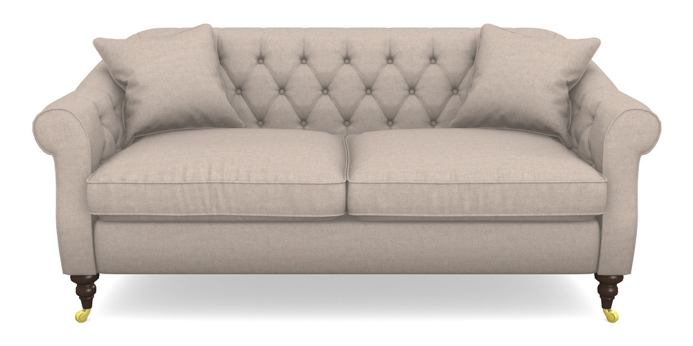 Product photograph of Abbotsbury 3 Seater Sofa In Easy Clean Plain - Cream from Sofas and Stuff Limited