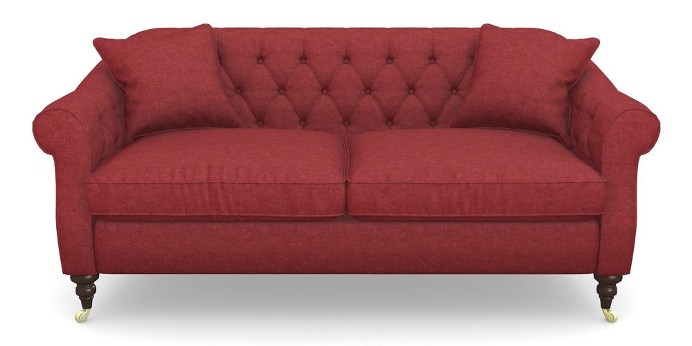 Product photograph of Abbotsbury 3 Seater Sofa In Easy Clean Plain - Claret from Sofas and Stuff Limited