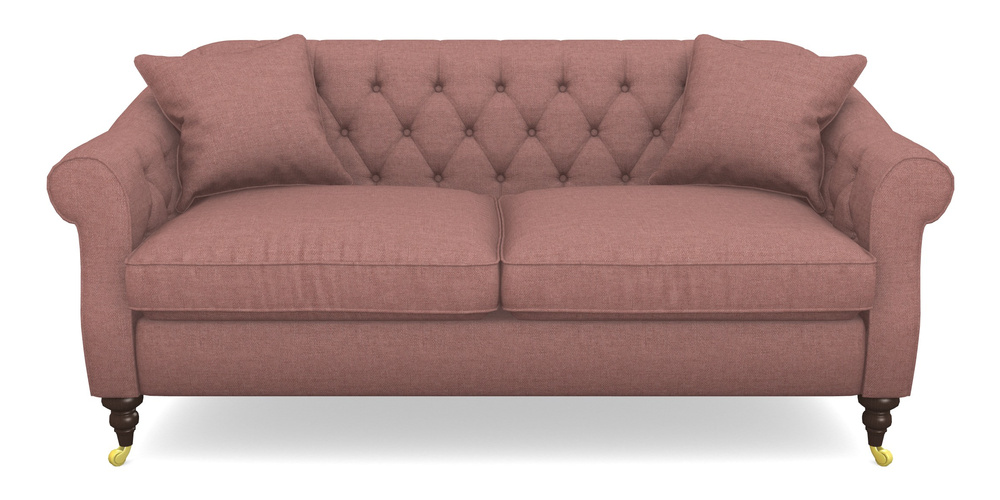 Product photograph of Abbotsbury 3 Seater Sofa In Easy Clean Plain - Rosewood from Sofas and Stuff Limited