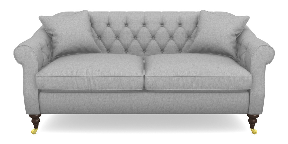 Product photograph of Abbotsbury 3 Seater Sofa In Easy Clean Plain - Silver from Sofas and Stuff Limited