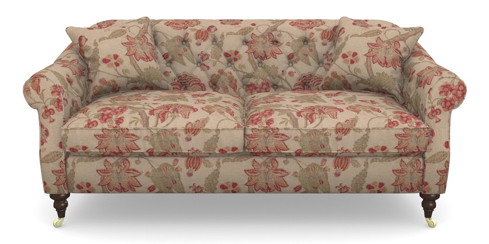 Product photograph of Abbotsbury 3 Seater Sofa In Floral Linen - Indienne T Rosso from Sofas and Stuff Limited