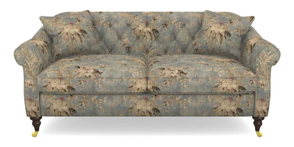 Product photograph of Abbotsbury 3 Seater Sofa In Floral Linen - Zefferino Danish Girl from Sofas and Stuff Limited