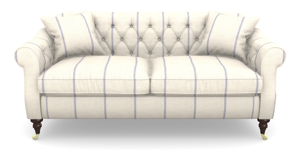 Product photograph of Abbotsbury 3 Seater Sofa In Grain Sack Stripe - Blue from Sofas and Stuff Limited