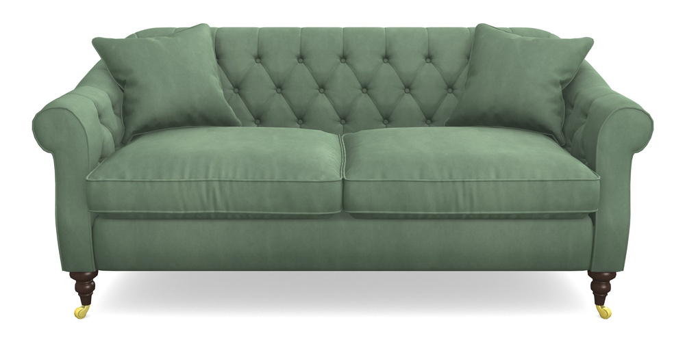 Product photograph of Abbotsbury 3 Seater Sofa In House Clever Velvet - Celadon from Sofas and Stuff Limited
