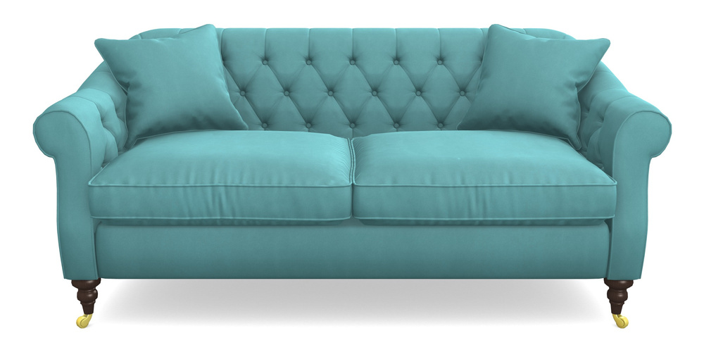 Product photograph of Abbotsbury 3 Seater Sofa In House Clever Velvet - Duck Egg from Sofas and Stuff Limited