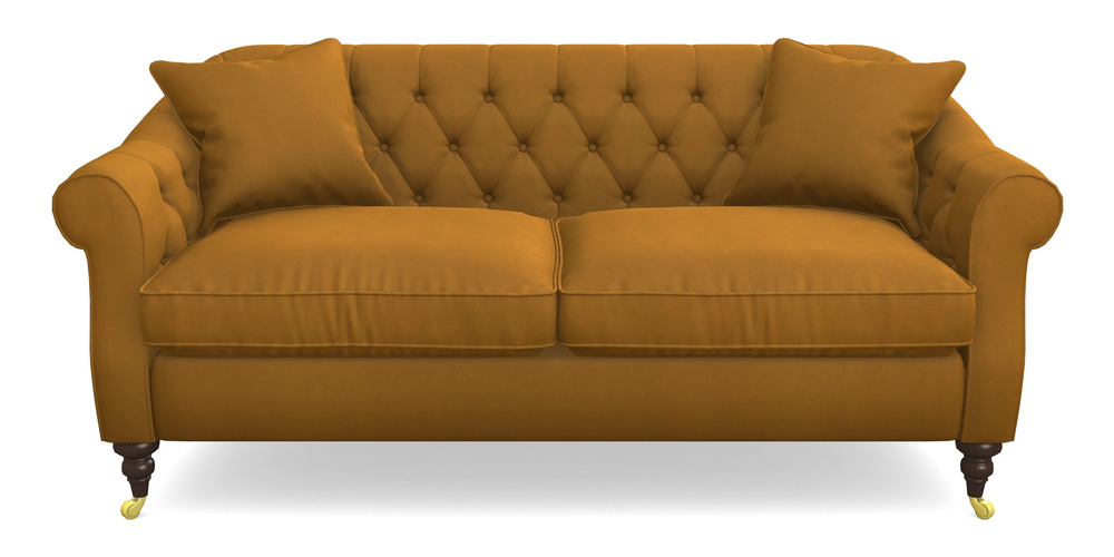 Product photograph of Abbotsbury 3 Seater Sofa In House Clever Velvet - Ochre from Sofas and Stuff Limited