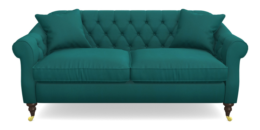 Product photograph of Abbotsbury 3 Seater Sofa In House Clever Velvet - Teal from Sofas and Stuff Limited