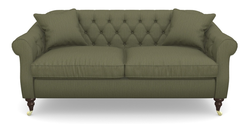 Product photograph of Abbotsbury 3 Seater Sofa In Herringbone - Army from Sofas and Stuff Limited
