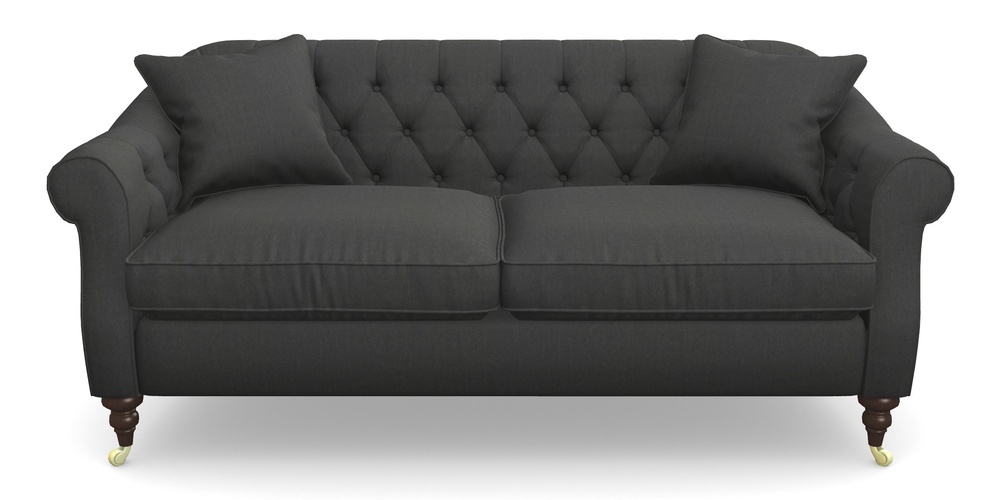 Product photograph of Abbotsbury 3 Seater Sofa In House Velvet - Charcoal from Sofas and Stuff Limited