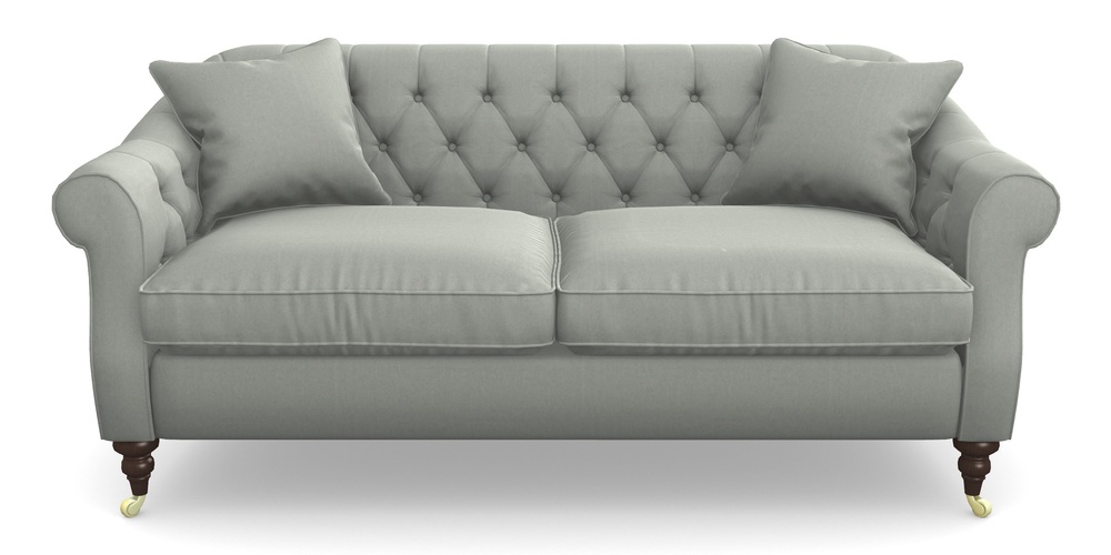Product photograph of Abbotsbury 3 Seater Sofa In House Velvet - Elephant from Sofas and Stuff Limited