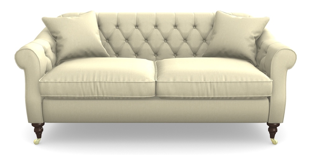 Product photograph of Abbotsbury 3 Seater Sofa In House Velvet - Latte from Sofas and Stuff Limited
