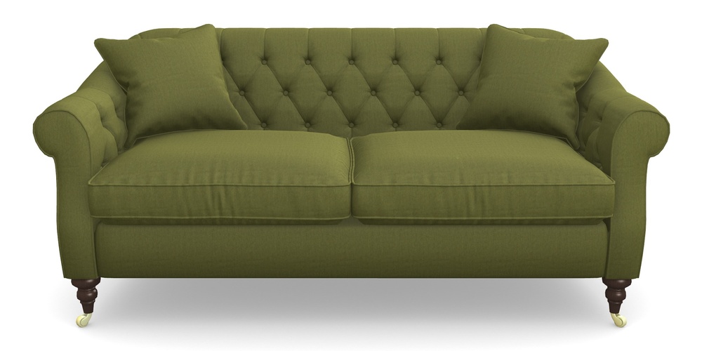 Product photograph of Abbotsbury 3 Seater Sofa In House Velvet - Olive from Sofas and Stuff Limited