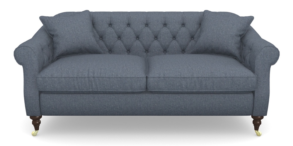 Product photograph of Abbotsbury 3 Seater Sofa In House Wool - Navy from Sofas and Stuff Limited