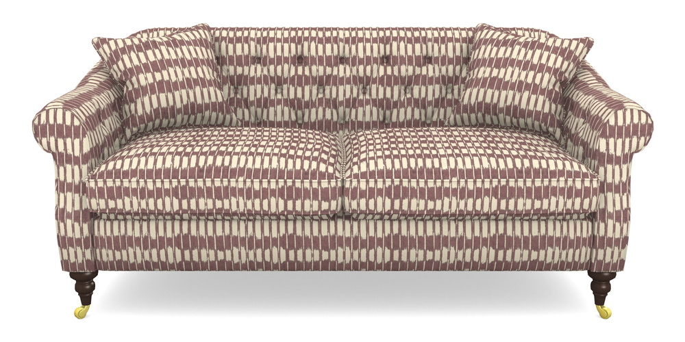 Product photograph of Abbotsbury 3 Seater Sofa In V A Brompton Collection - Ikat - Cacao from Sofas and Stuff Limited