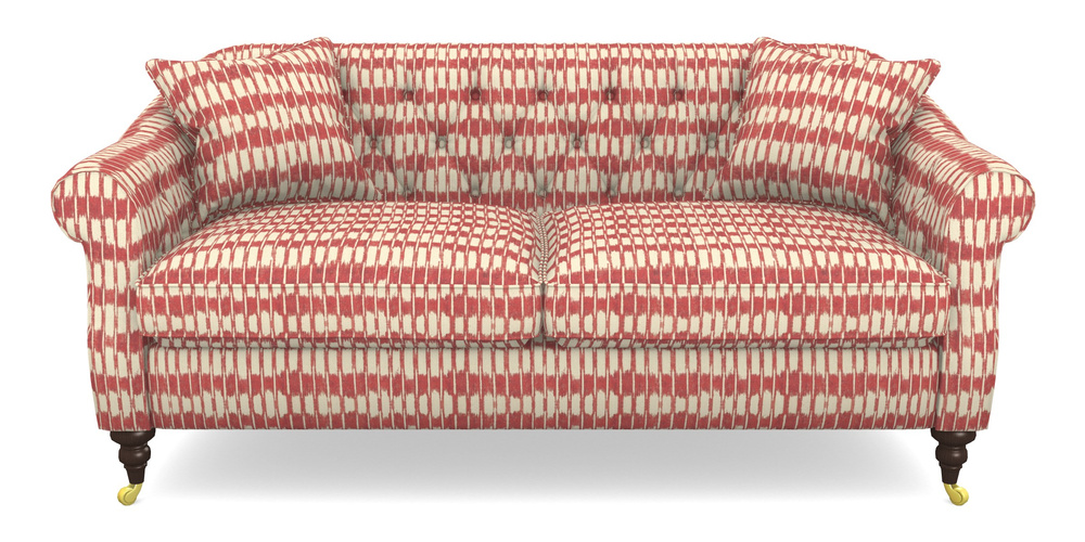 Product photograph of Abbotsbury 3 Seater Sofa In V A Brompton Collection - Ikat - Chilli from Sofas and Stuff Limited