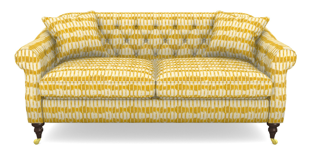 Product photograph of Abbotsbury 3 Seater Sofa In V A Brompton Collection - Ikat - Corn from Sofas and Stuff Limited