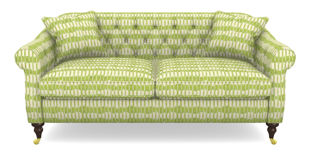 Product photograph of Abbotsbury 3 Seater Sofa In V A Brompton Collection - Ikat - Lime from Sofas and Stuff Limited