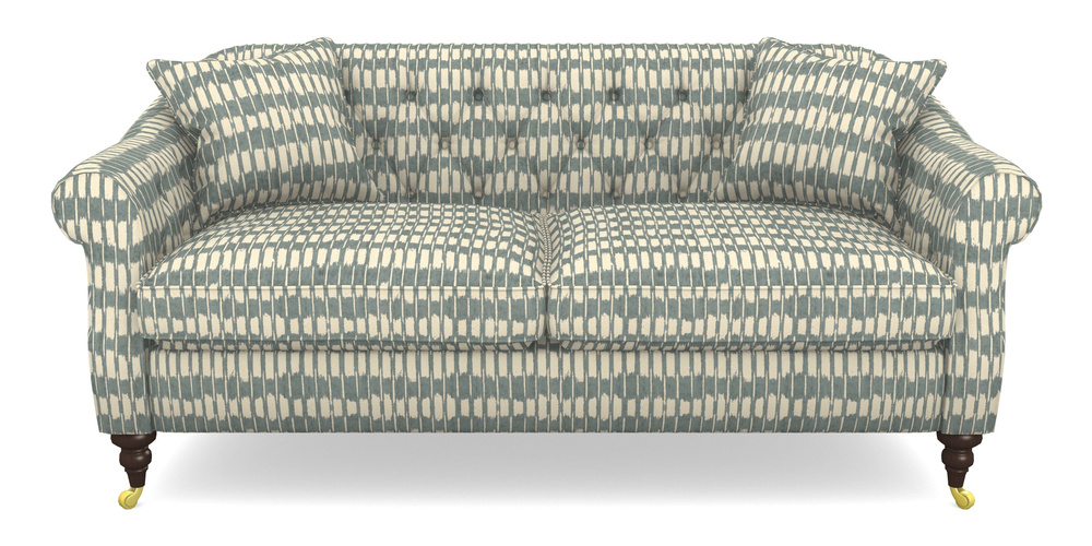 Product photograph of Abbotsbury 3 Seater Sofa In V A Brompton Collection - Ikat - Pebble from Sofas and Stuff Limited
