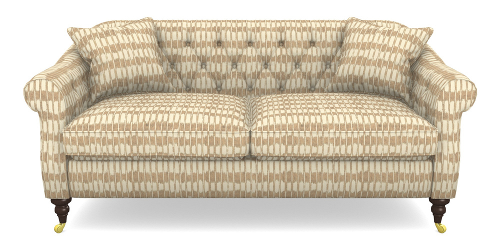 Product photograph of Abbotsbury 3 Seater Sofa In V A Brompton Collection - Ikat - Assam Tea from Sofas and Stuff Limited