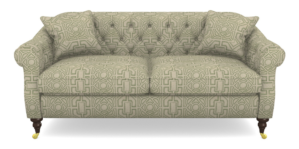 Product photograph of Abbotsbury 3 Seater Sofa In Rhs Collection - Large Knot Garden Linen - Green from Sofas and Stuff Limited