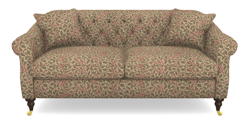 Product photograph of Abbotsbury 3 Seater Sofa In V A Drawn From Nature Collection - Oak Tree - Red from Sofas and Stuff Limited