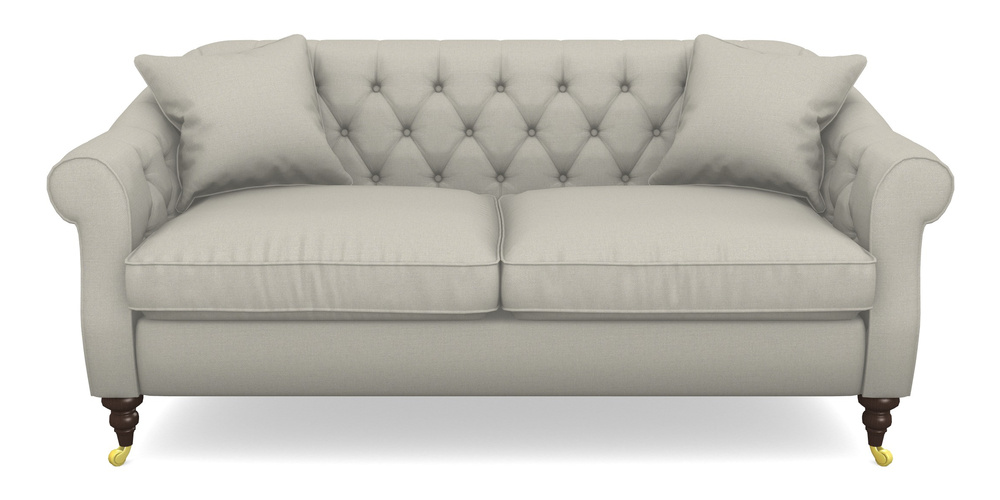 Product photograph of Abbotsbury 3 Seater Sofa In Plain Linen Cotton - Baby Elephant from Sofas and Stuff Limited