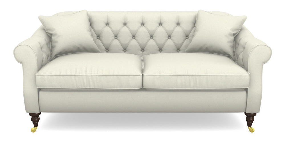 Product photograph of Abbotsbury 3 Seater Sofa In Plain Linen Cotton - Meringue from Sofas and Stuff Limited