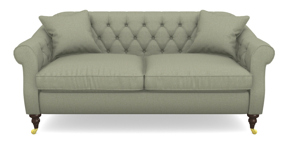 Product photograph of Abbotsbury 3 Seater Sofa In Plain Linen Cotton - Sage from Sofas and Stuff Limited