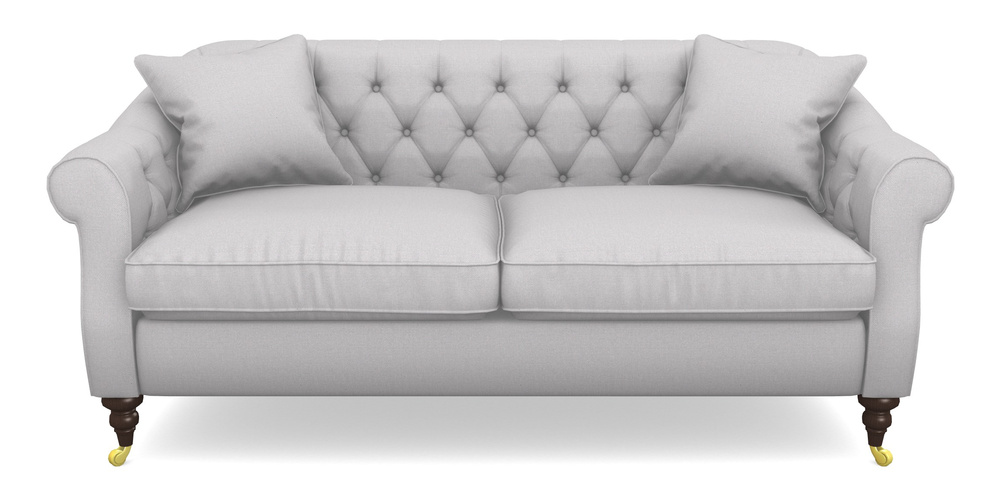 Product photograph of Abbotsbury 3 Seater Sofa In Plain Linen Cotton - Seal from Sofas and Stuff Limited