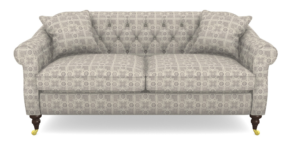 Product photograph of Abbotsbury 3 Seater Sofa In Rhs Collection - Small Knot Garden Cotton Weave - Grey from Sofas and Stuff Limited