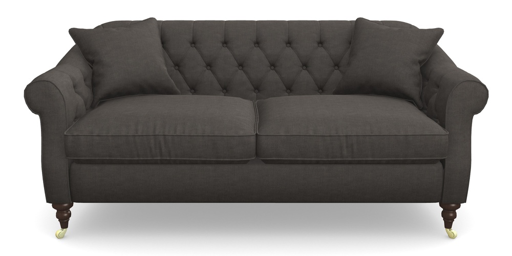 Product photograph of Abbotsbury 3 Seater Sofa In Super Soft Velvet - Mocha from Sofas and Stuff Limited
