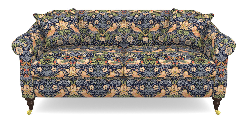 Product photograph of Abbotsbury 3 Seater Sofa In William Morris Collection - Strawberry Thief - Indigo Mineral from Sofas and Stuff Limited