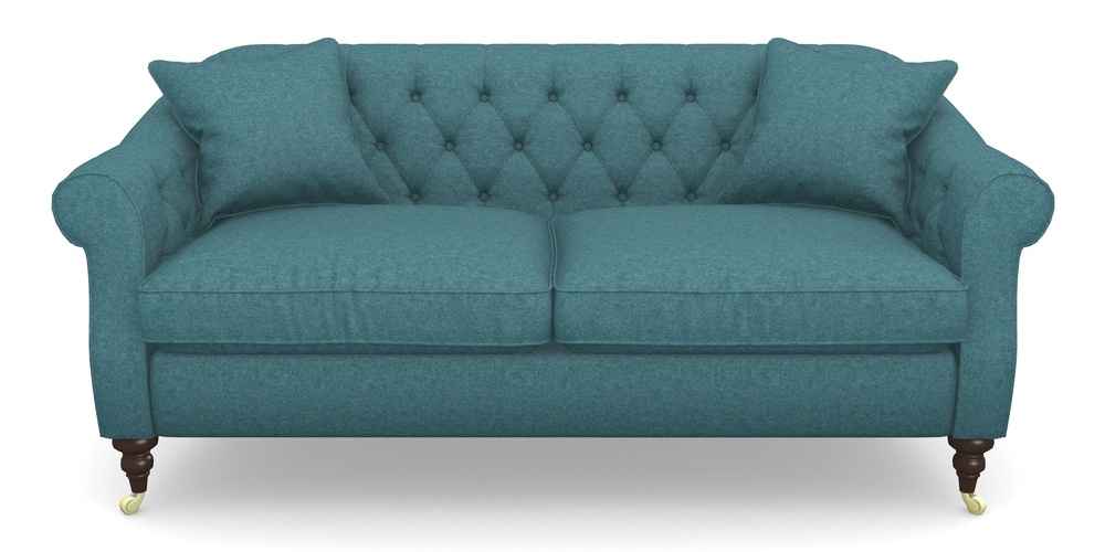 Product photograph of Abbotsbury 3 Seater Sofa In Soft Wool - Cerulean from Sofas and Stuff Limited