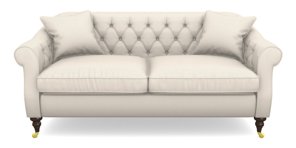 Product photograph of Abbotsbury 3 Seater Sofa In Two Tone Plain - Calico from Sofas and Stuff Limited