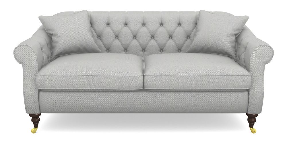 Product photograph of Abbotsbury 3 Seater Sofa In Two Tone Plain - Grey from Sofas and Stuff Limited