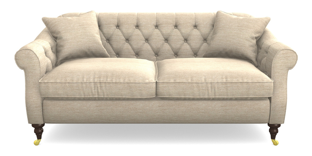 Product photograph of Abbotsbury 3 Seater Sofa In Textured Velvet - Almond from Sofas and Stuff Limited