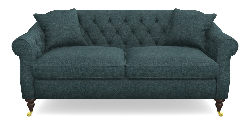 Product photograph of Abbotsbury 3 Seater Sofa In Textured Velvet - Atlantic from Sofas and Stuff Limited