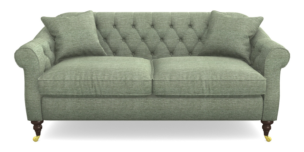 Product photograph of Abbotsbury 3 Seater Sofa In Textured Velvet - Seagrass from Sofas and Stuff Limited