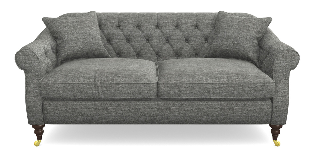 Product photograph of Abbotsbury 3 Seater Sofa In Textured Velvet - Slate from Sofas and Stuff Limited