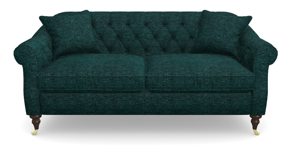 Product photograph of Abbotsbury 3 Seater Sofa In Textured Velvet - Viridian from Sofas and Stuff Limited