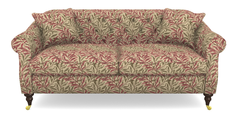 Product photograph of Abbotsbury 3 Seater Sofa In V A Drawn From Nature - Willow Bough Large - Red from Sofas and Stuff Limited