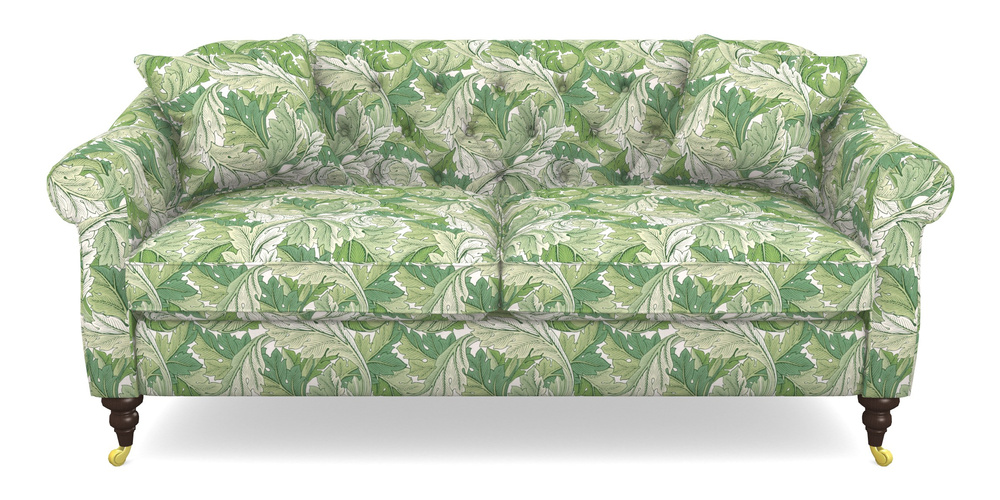 Product photograph of Abbotsbury 3 Seater Sofa In William Morris Collection - Acanthus - Leaf Green from Sofas and Stuff Limited