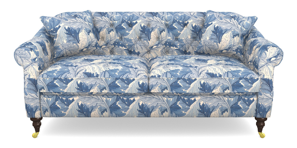 Product photograph of Abbotsbury 3 Seater Sofa In William Morris Collection - Acanthus - Woad from Sofas and Stuff Limited
