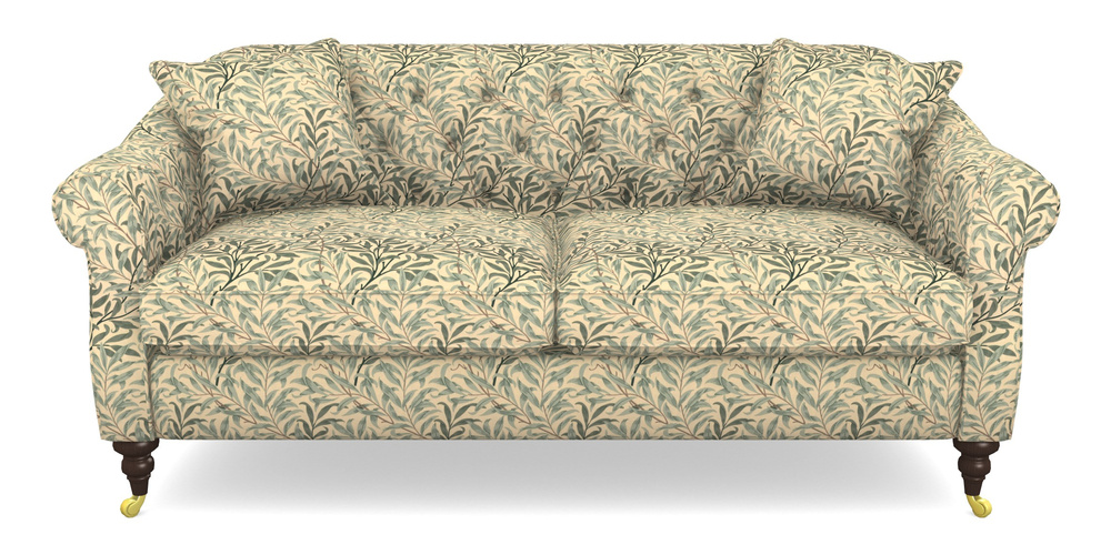 Product photograph of Abbotsbury 3 Seater Sofa In William Morris Collection - Willow Boughs - Cream Pale Green from Sofas and Stuff Limited