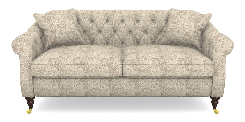Product photograph of Abbotsbury 3 Seater Sofa In William Morris Collection - Marigold - Linen Ivory from Sofas and Stuff Limited