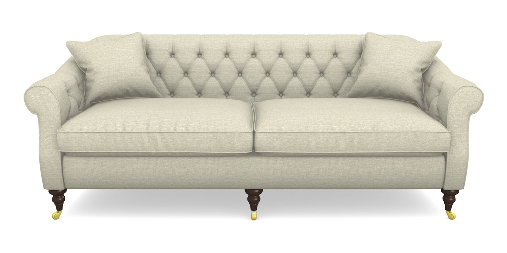 Product photograph of Abbotsbury 4 Seater Sofa In Antwerp Linen - Natural from Sofas and Stuff Limited