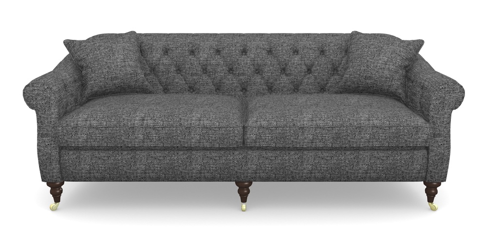 Product photograph of Abbotsbury 4 Seater Sofa In Aqua Clean Hove - Charcoal from Sofas and Stuff Limited