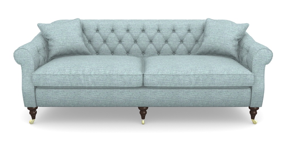 Product photograph of Abbotsbury 4 Seater Sofa In Aqua Clean Hove - Duck Egg from Sofas and Stuff Limited