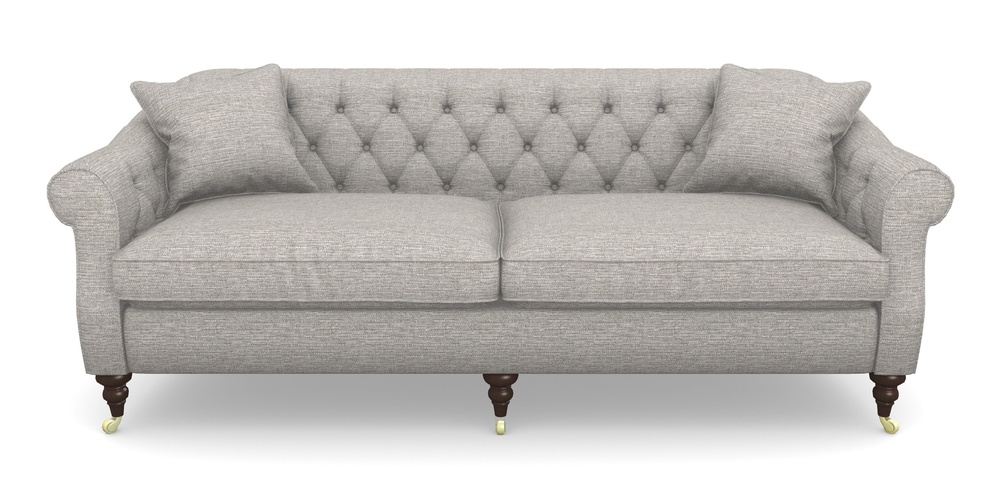 Product photograph of Abbotsbury 4 Seater Sofa In Aqua Clean Hove - Grey from Sofas and Stuff Limited