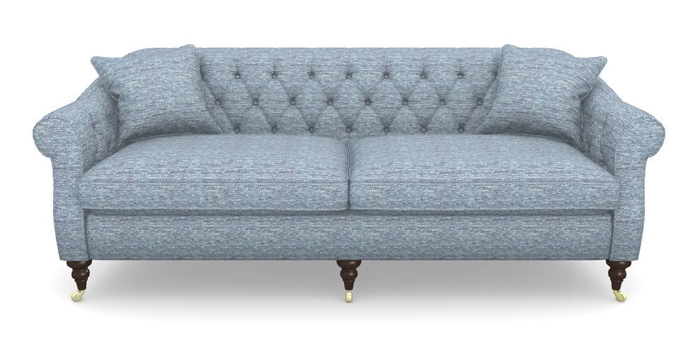Product photograph of Abbotsbury 4 Seater Sofa In Aqua Clean Oban - Denim from Sofas and Stuff Limited